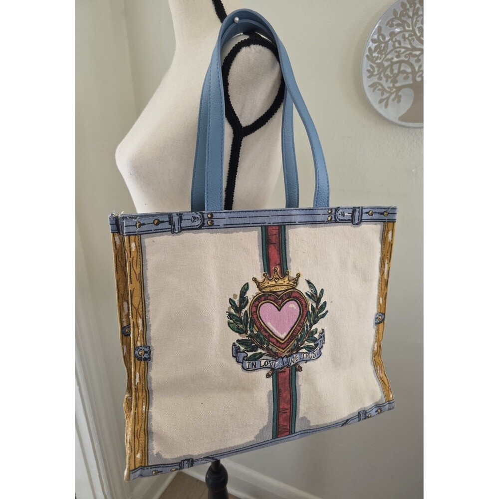 Cool Brighton Tote Bag 2019 Limited Edition“In Love We Trust”Heart Crown Dog EuC